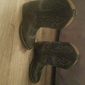 Kids 13d black cowboy boot